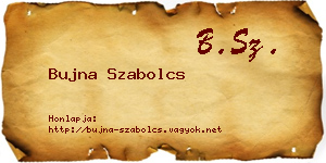 Bujna Szabolcs névjegykártya